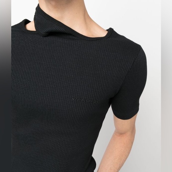 NWT Y/PROJECT Cut-Out Ribbed T-Shirt - Picture 9 of 9